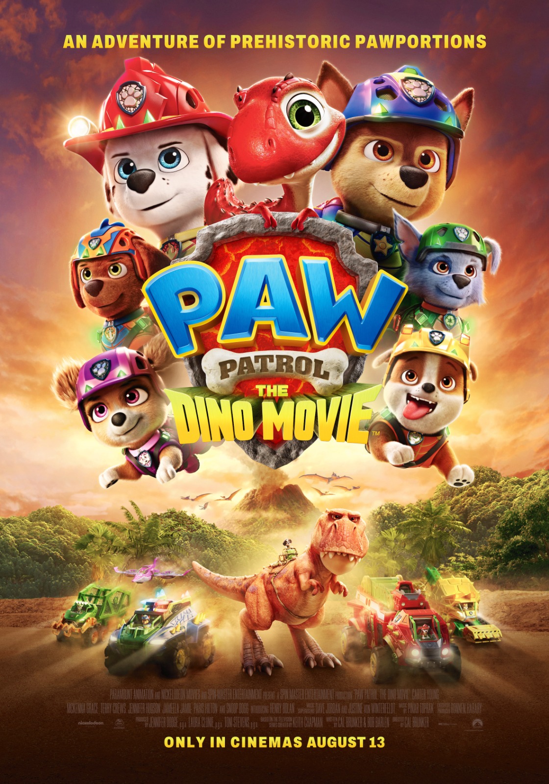 Paw Patrol the Dino Movie poster